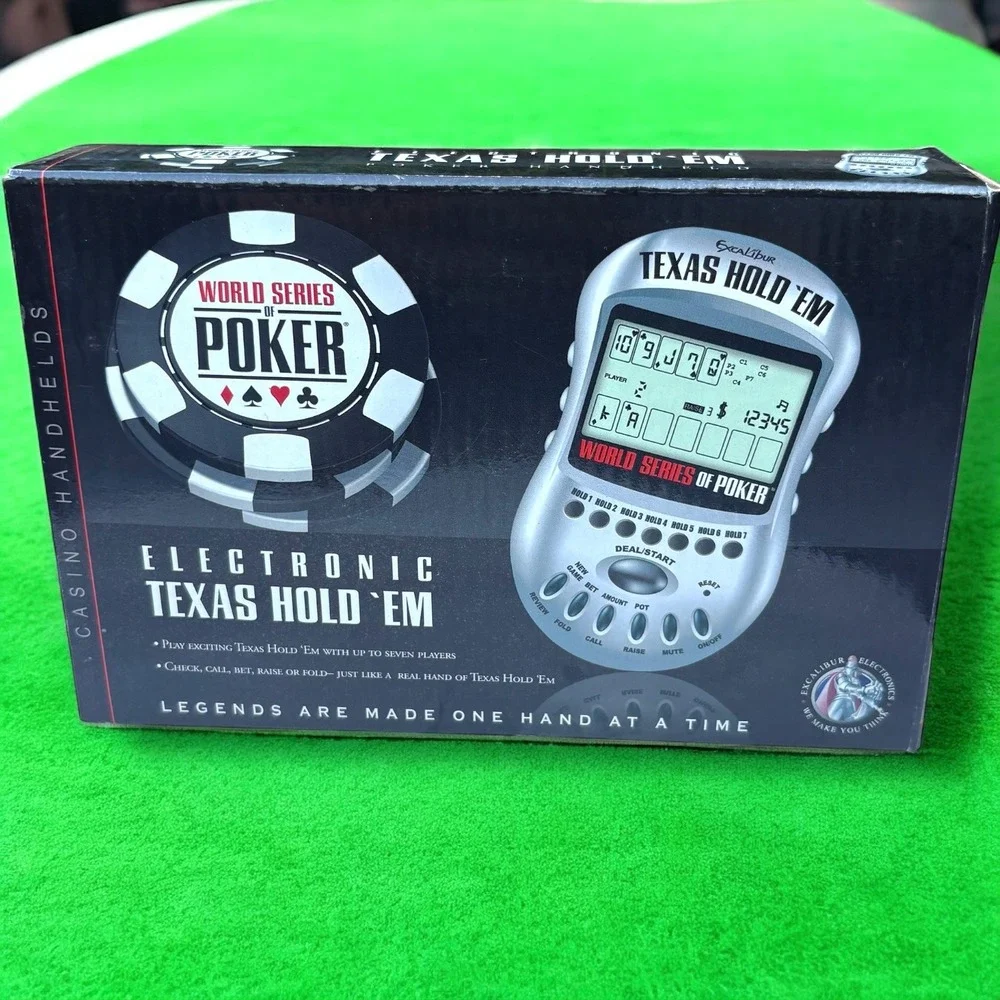 Excalibur World Series of Poker Texas Hold‎ 'Em Handheld Electronic Game.